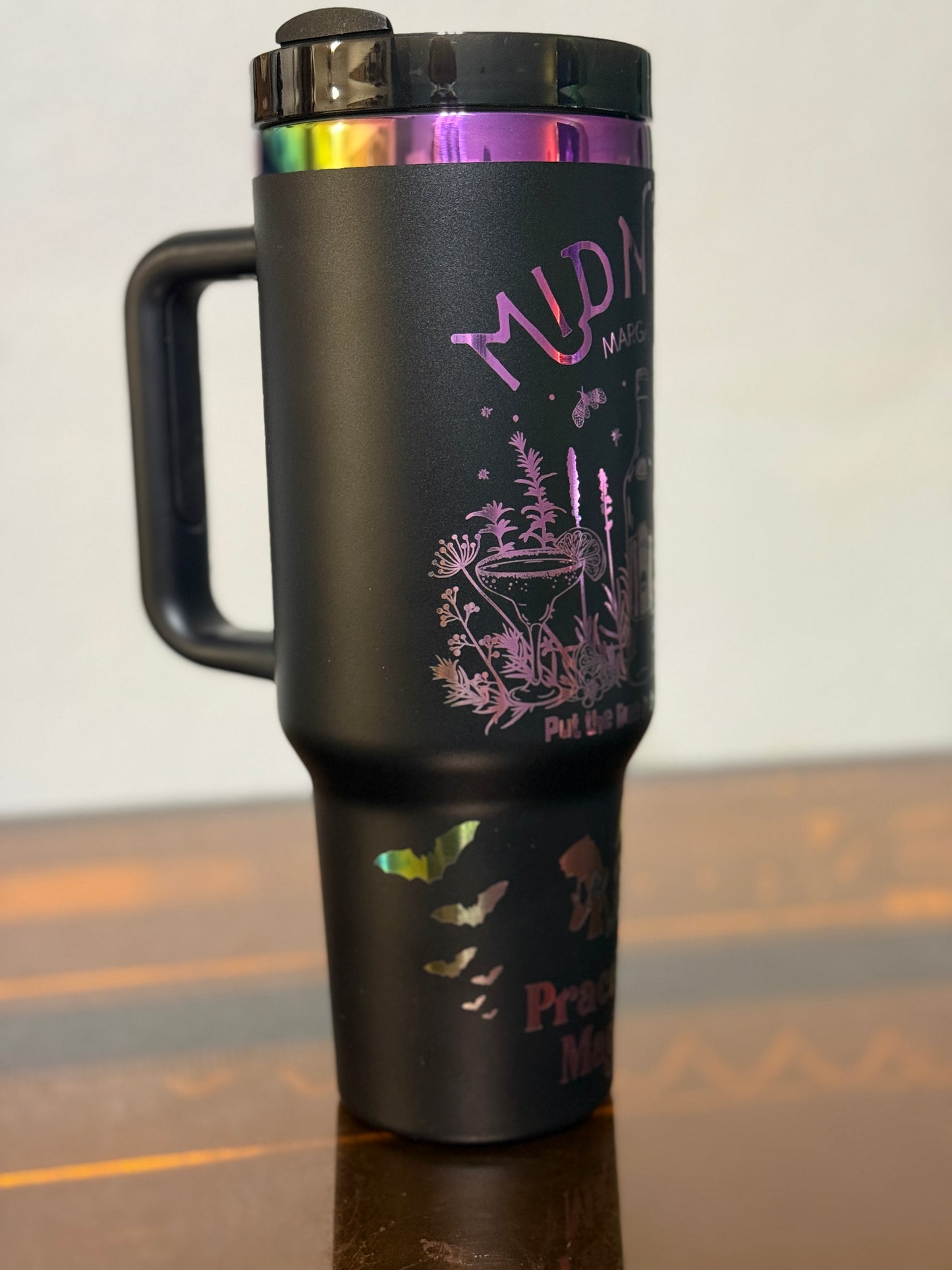 Midnight Margaritas Cup | Practical Magic Tumbler | 40 oz Laser Engraved Cup | Witchy Kitchen Gift | Halloween Tumbler