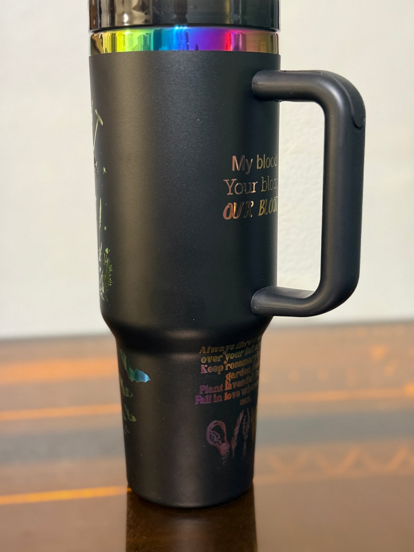 Midnight Margaritas Cup | Practical Magic Tumbler | 40 oz Laser Engraved Cup | Witchy Kitchen Gift | Halloween Tumbler